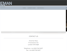 Tablet Screenshot of finemanross.co.uk